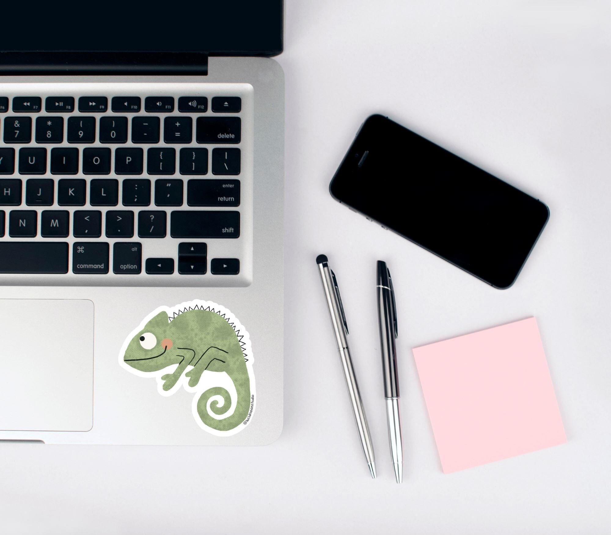 Wild Adventures Chameleon Glossy Vinyl Waterproof Sticker stickers Lucid Moon Studio