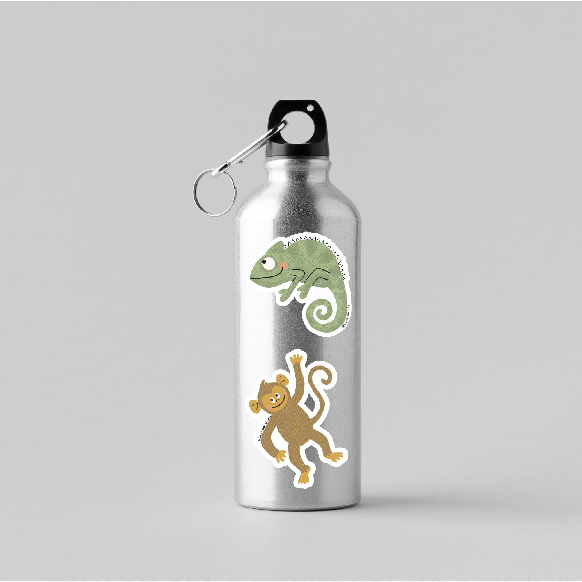 Wild Adventures Chameleon Glossy Vinyl Waterproof Sticker stickers Lucid Moon Studio