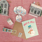Christmas Postage Stamp Washi Tape washi tape Lucid Moon Studio