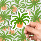 Crocodile Fern Matte Vinyl Waterproof Sticker stickers Lucid Moon Studio