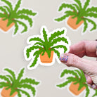Crocodile Fern Matte Vinyl Waterproof Sticker stickers Lucid Moon Studio