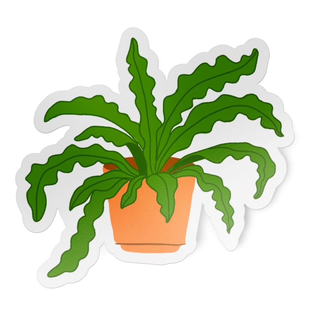 Crocodile Fern Matte Vinyl Waterproof Sticker stickers Lucid Moon Studio