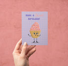 Cupcake Sweet Birthday Greeting Card Greeting Cards Lucid Moon Studio 