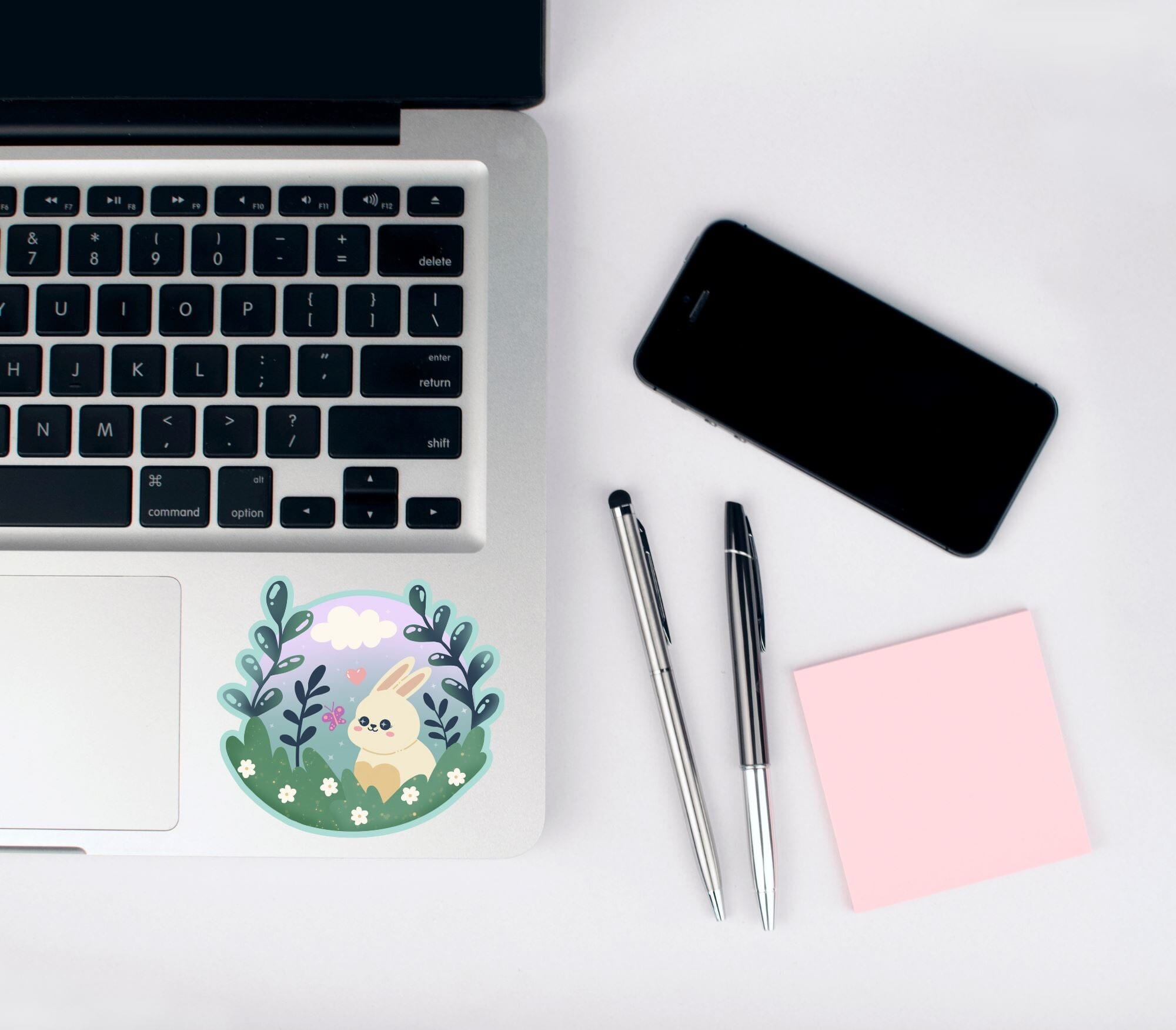 Cute Kawaii Bunny Vinyl Sticker stickers Lucid Moon Studio