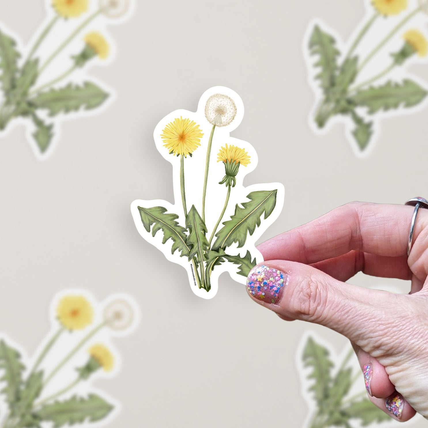 Dandelions Vinyl Sticker stickers Lucid Moon Studio LLC