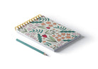 Floral Doodles Top Spiral Jotter Pocket Notebook Notebooks Lucid Moon Studio 