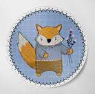 Fox with Flowers Matte Vinyl Waterproof Sticker stickers Lucid Moon Studio