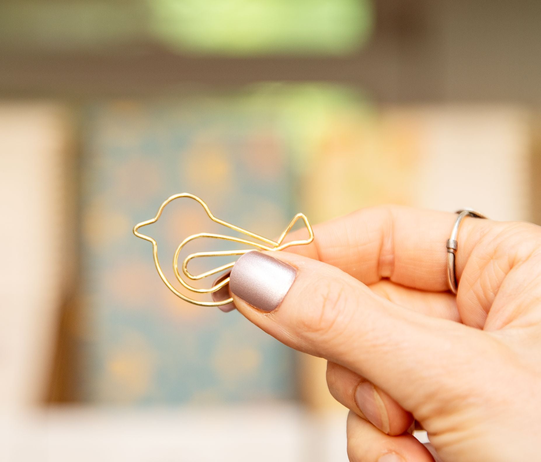 Gold Birds Boxed Paper Clips Paper Clips Lucid Moon Studio