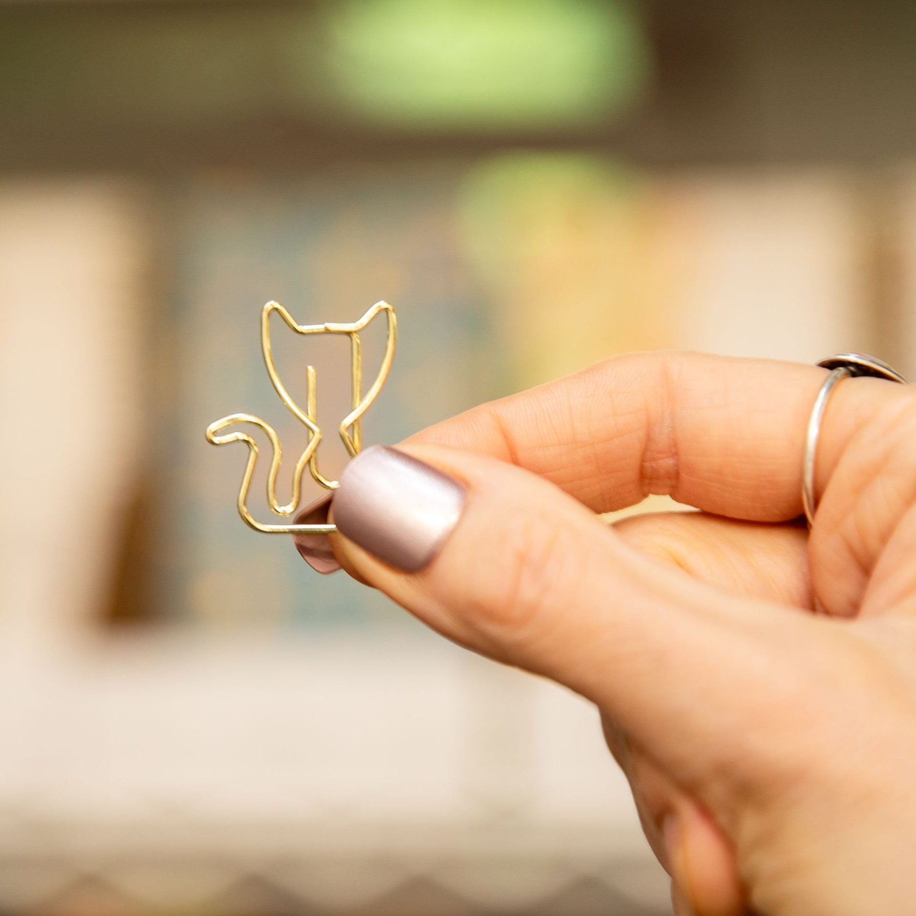 Gold Cats Boxed Paper Clips Paper Clips Lucid Moon Studio