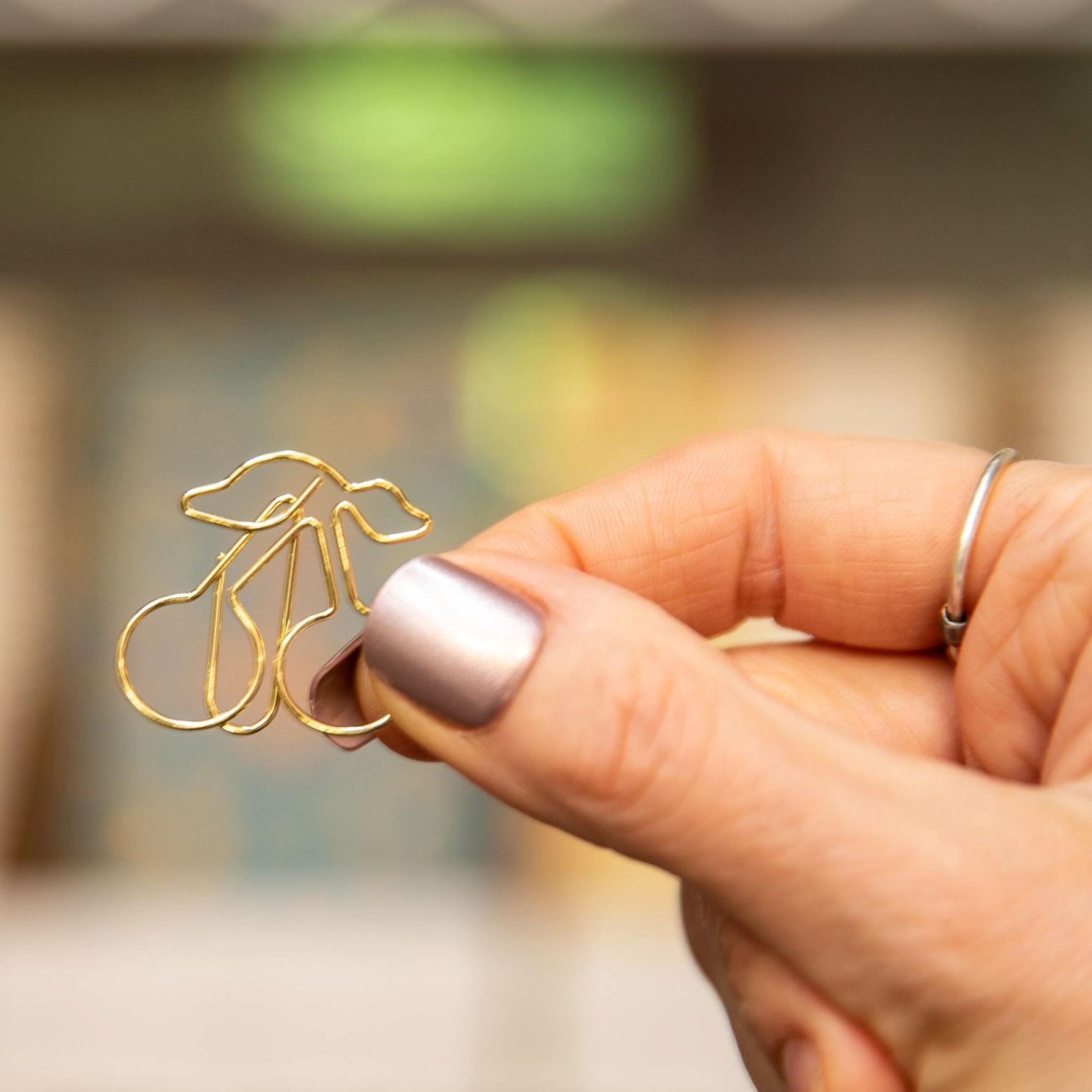 Gold Cherries Boxed Paper Clips Paper Clips Lucid Moon Studio