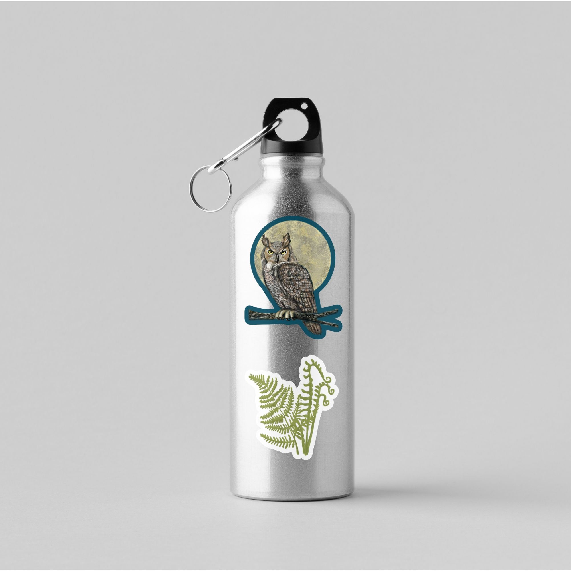 Great Horned Owl Vinyl Sticker stickers Lucid Moon Studio