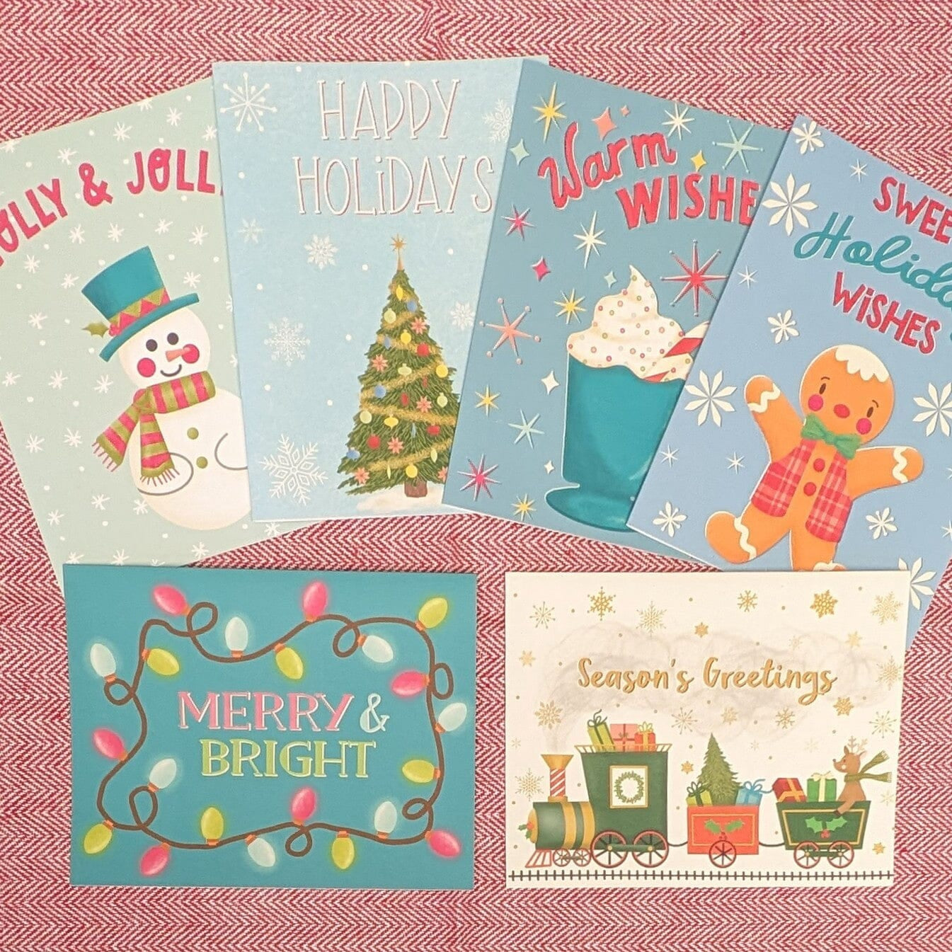 Holiday Assortment Christmas Cards (6) Boxed Set Greeting Cards Lucid Moon Studio