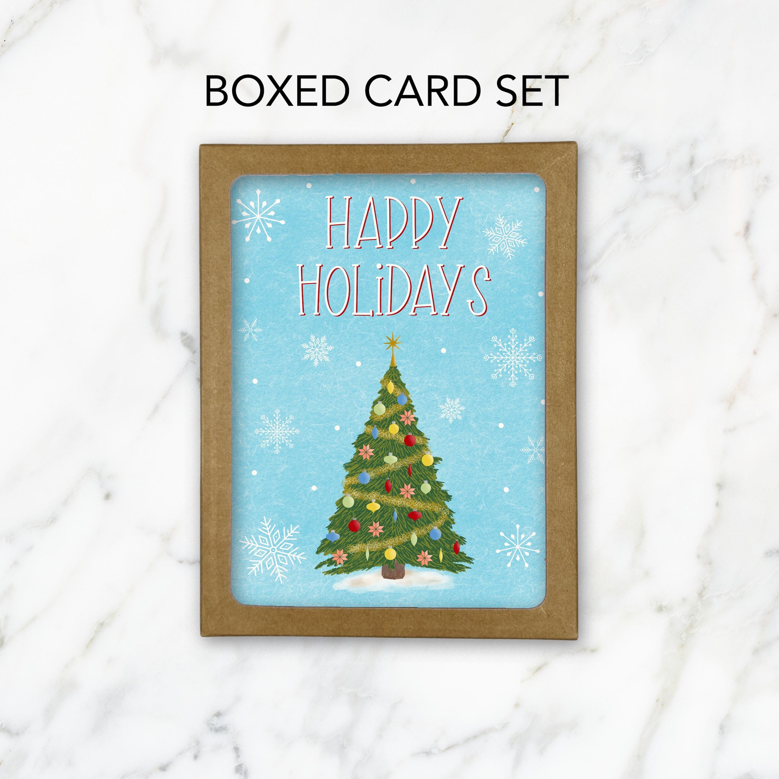 Holiday Assortment Christmas Cards (6) Boxed Set Greeting Cards Lucid Moon Studio