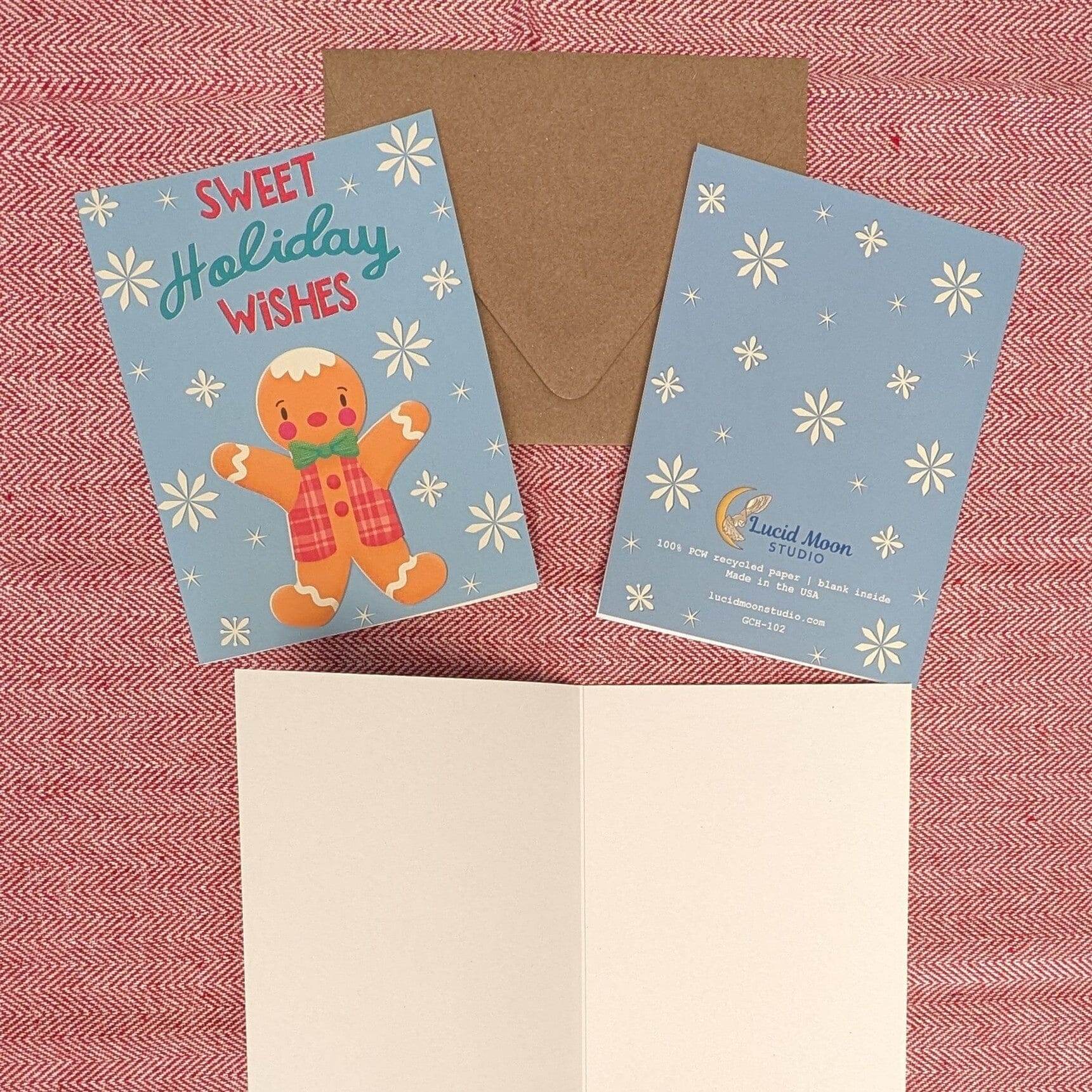 Holiday Assortment Christmas Cards (6) Boxed Set Greeting Cards Lucid Moon Studio