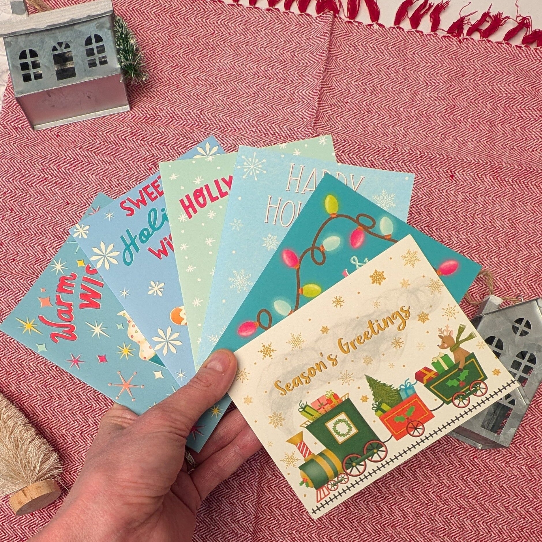 Holiday Assortment Christmas Cards (6) Boxed Set Greeting Cards Lucid Moon Studio