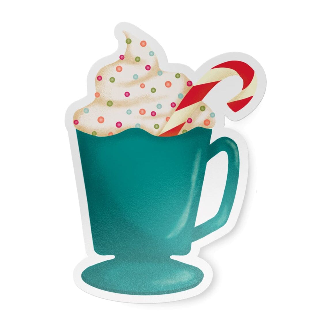 Mug Hot Cocoa Matte Vinyl Sticker stickers Lucid Moon Studio