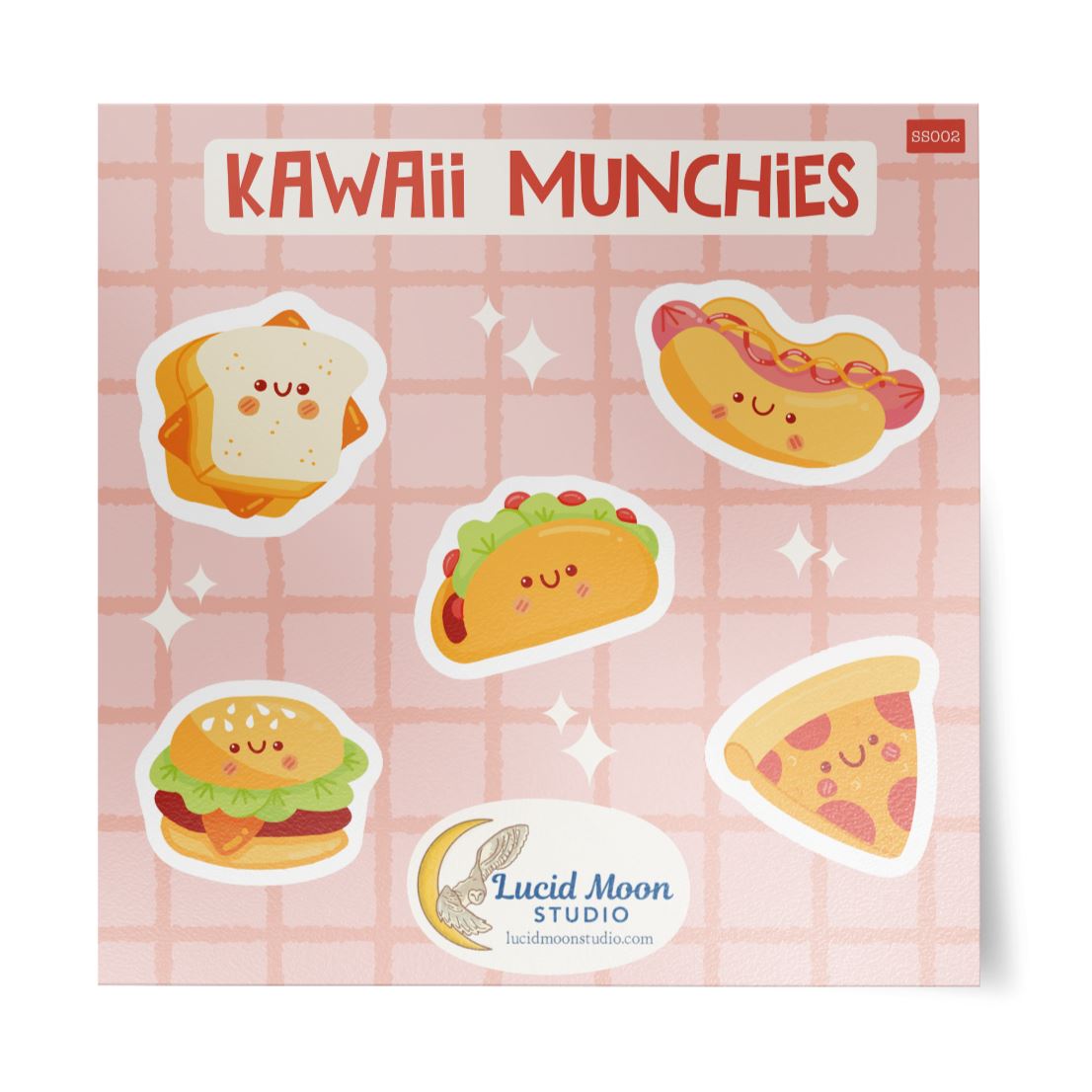 Kawaii Munchies Vinyl Sticker Sheet stickers Lucid Moon Studio
