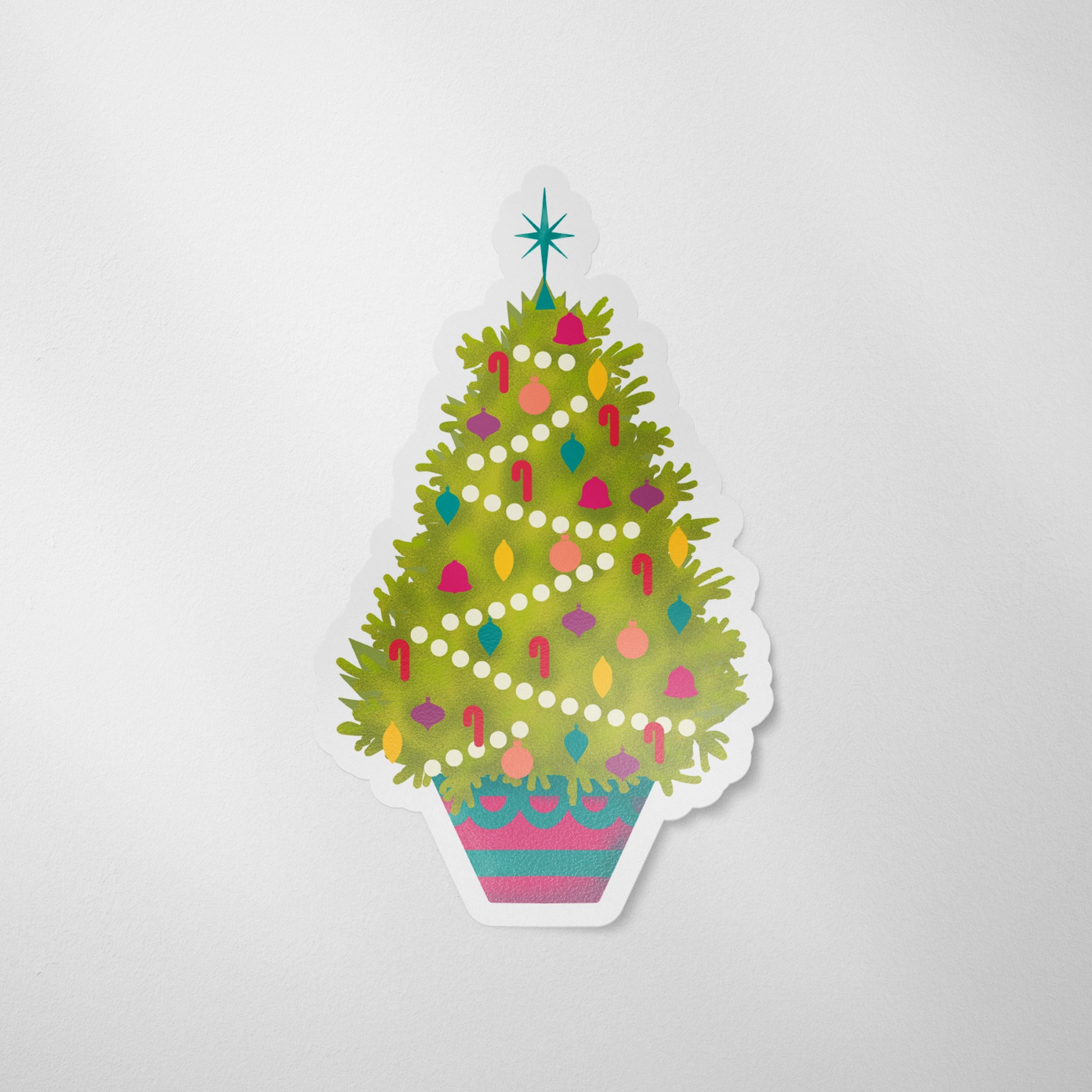 Merry Bright Vinyl Sticker Pack - 5 Stickers Total stickers Lucid Moon Studio