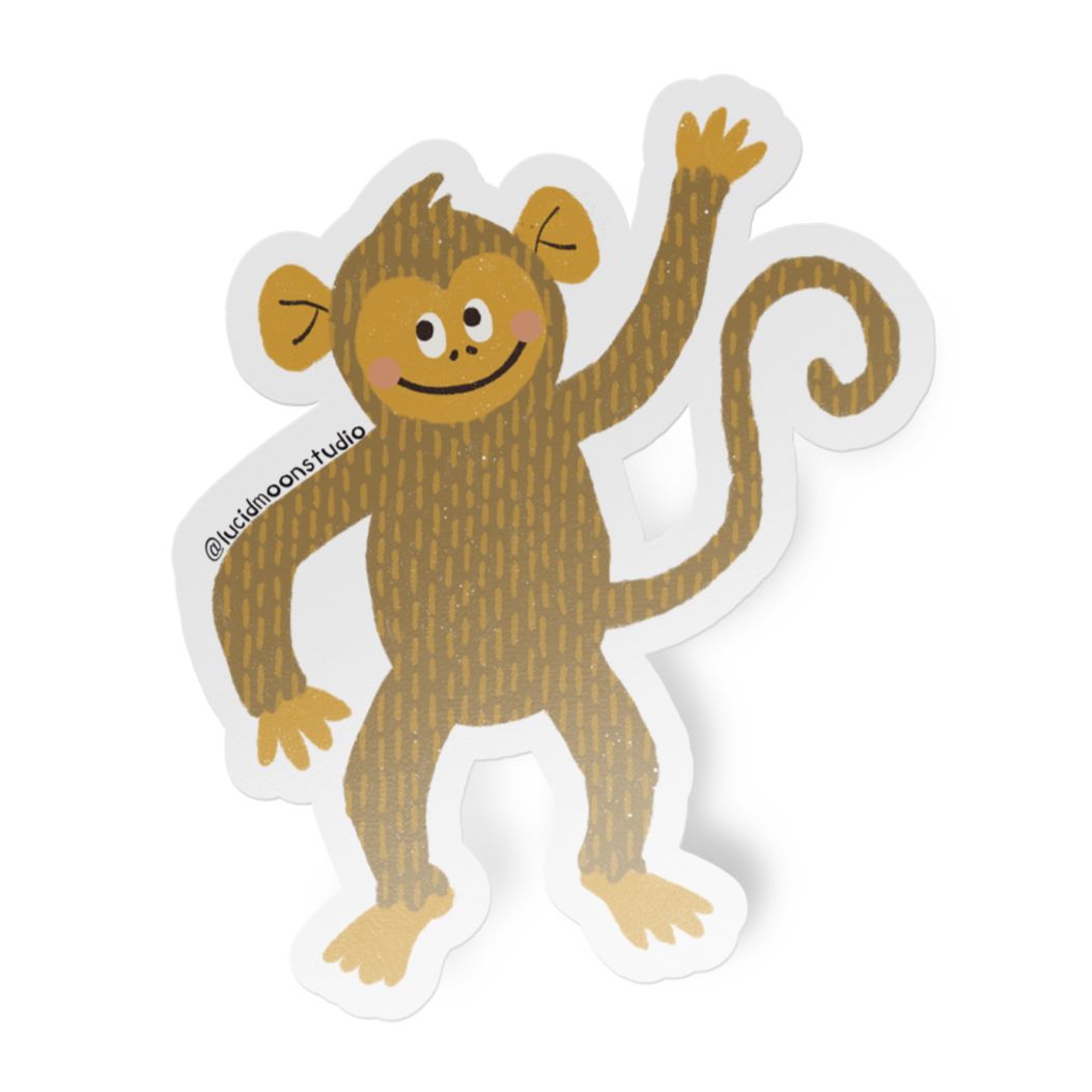 MonkeyVinyl Sticker stickers Lucid Moon Studio