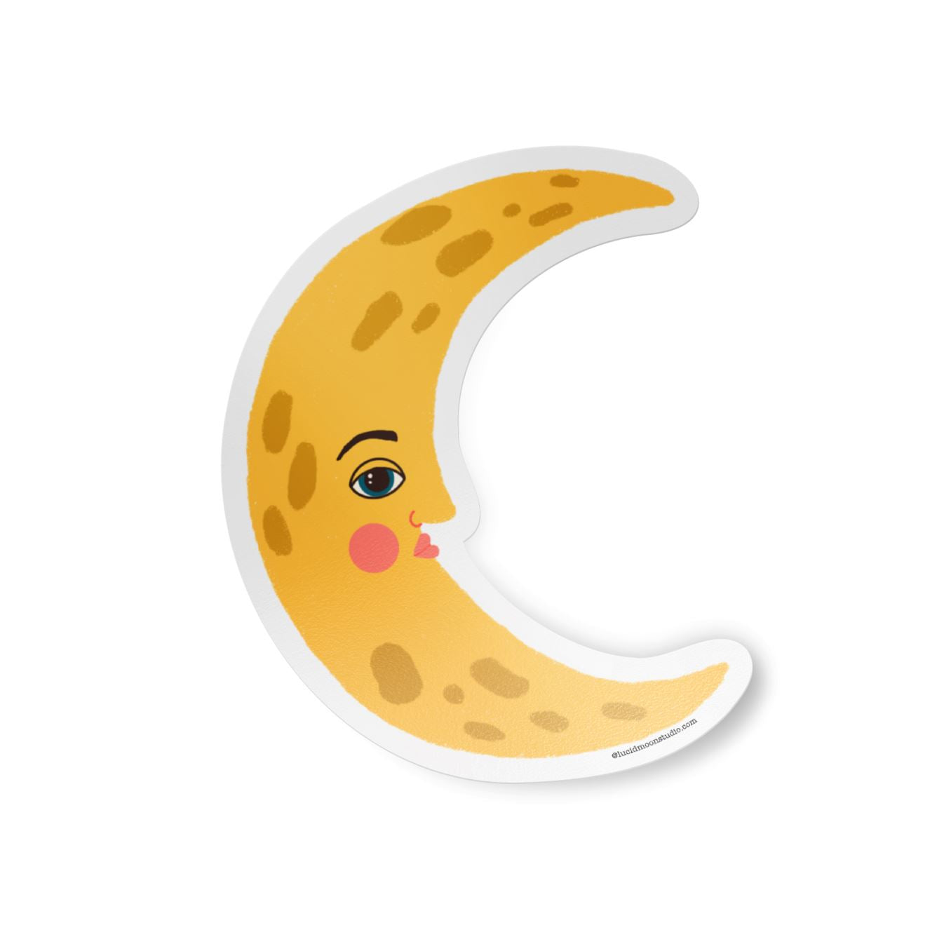 Moon Matte Vinyl Waterproof Sticker stickers Lucid Moon Studio