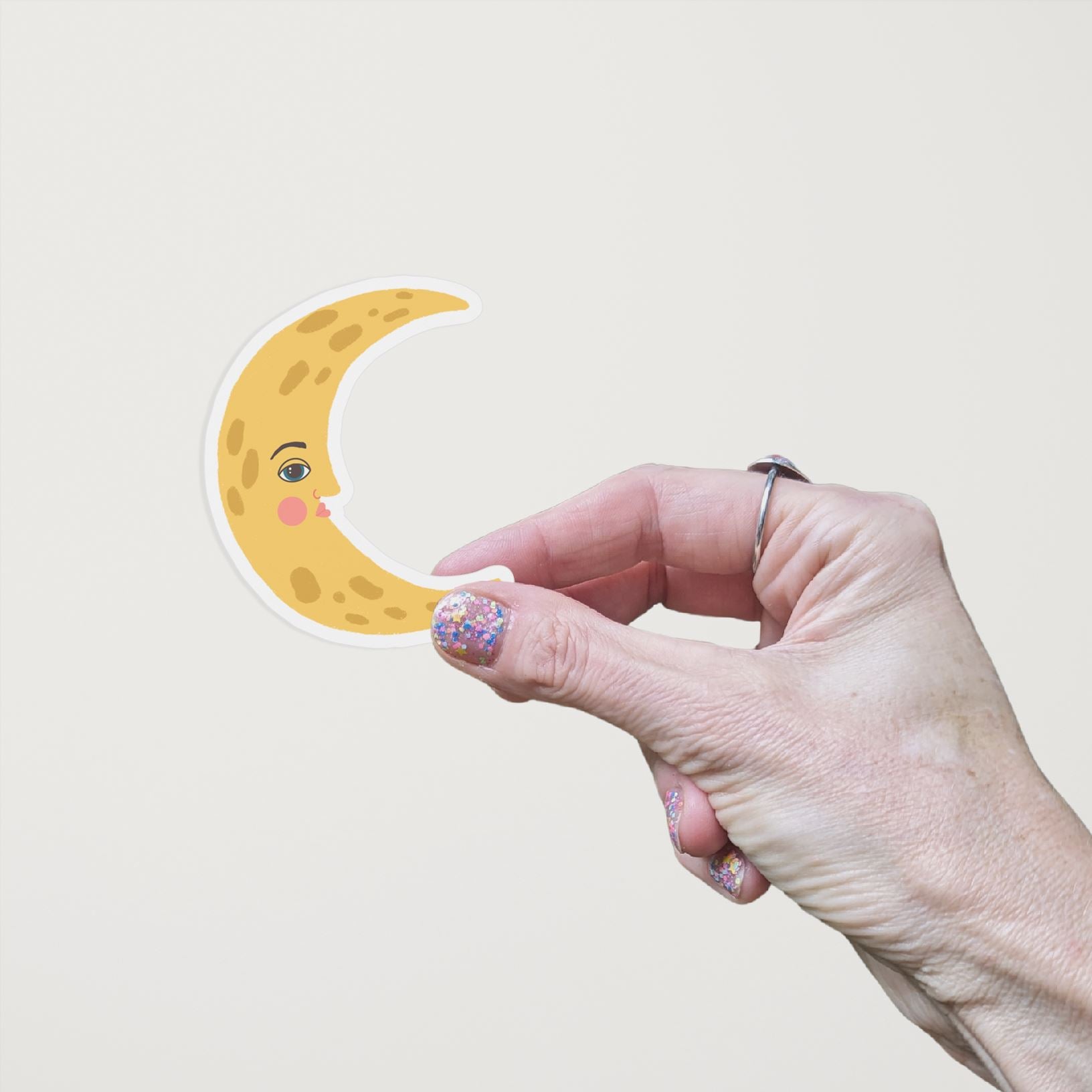 Moon Matte Vinyl Waterproof Sticker stickers Lucid Moon Studio