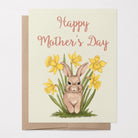 Mother's Day Bunny in Daffodils Greeting Card Greeting Cards Lucid Moon Studio