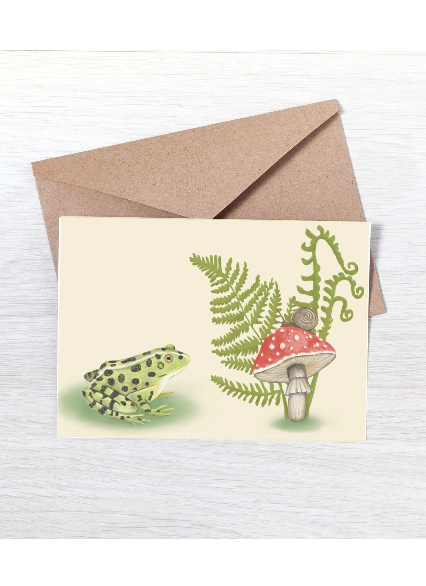 Mushroom and Frog | Boxed Mini Cards (8) Greeting Cards Lucid Moon Studio