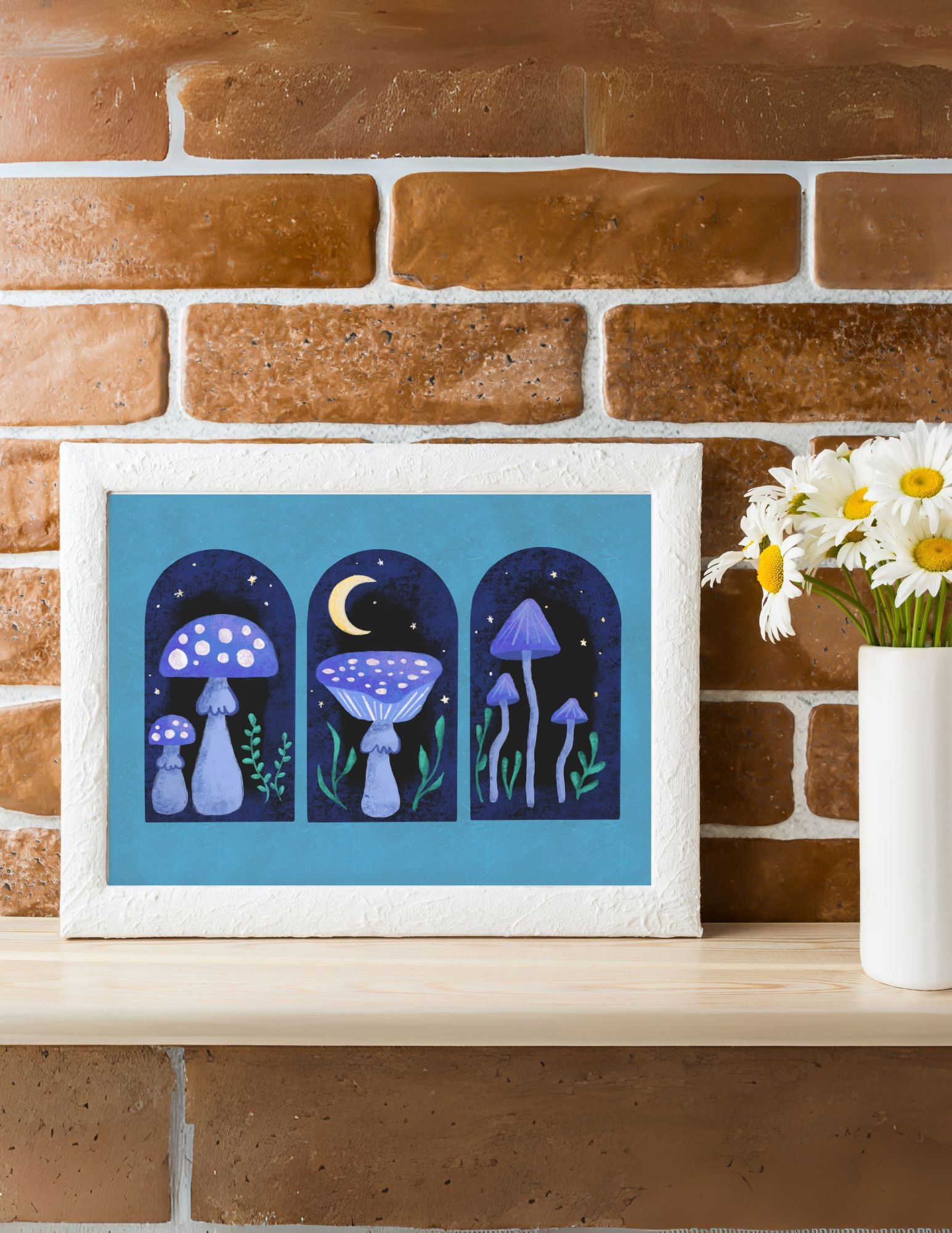 Mushroom Arches 10" x 8" Art Print Art Print Lucid Moon Studio
