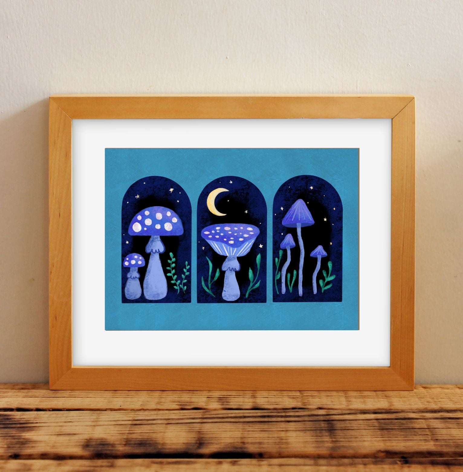 Mushroom Arches 10" x 8" Art Print Art Print Lucid Moon Studio