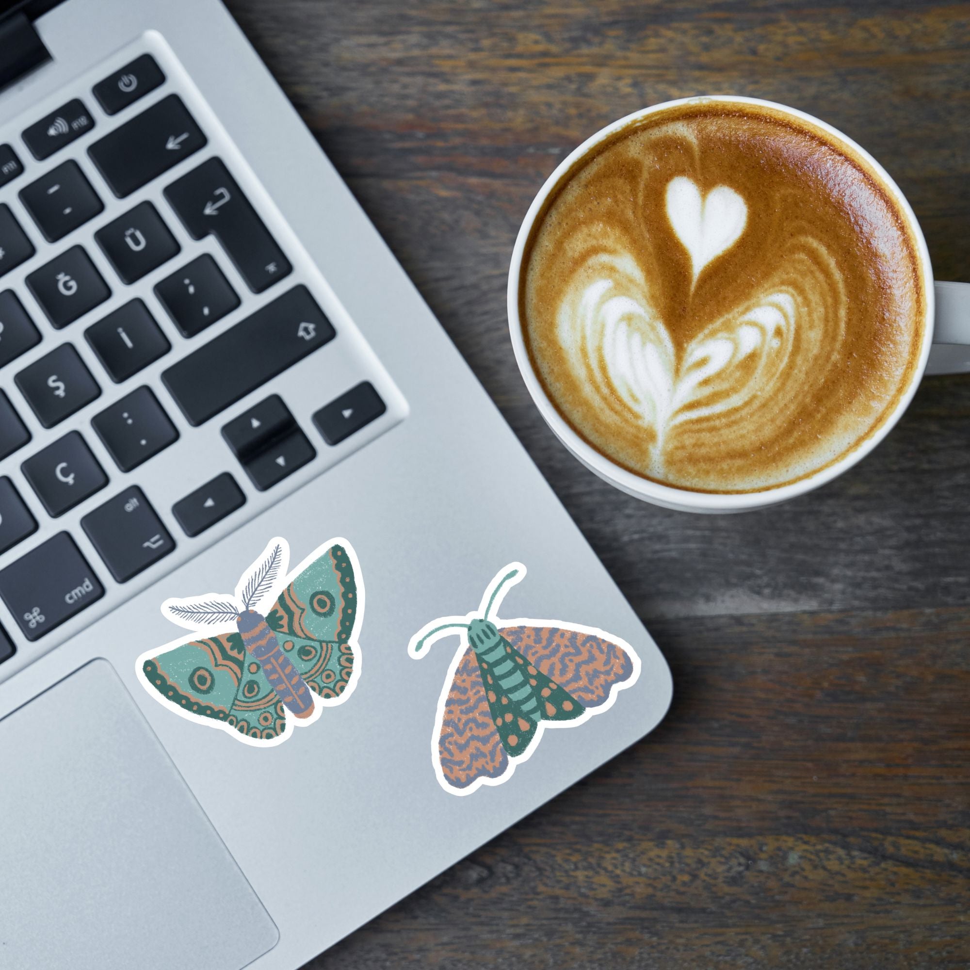 Mystic Moth Vinyl Sticker - Solenne stickers Lucid Moon Studio LLC