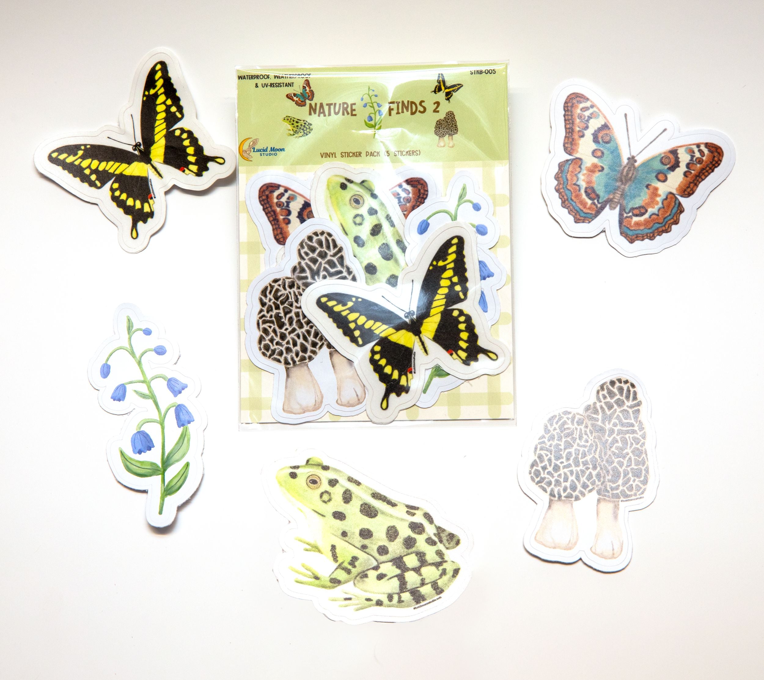 Nature Finds 2 Sticker Pack - 5 Stickers stickers Lucid Moon Studio