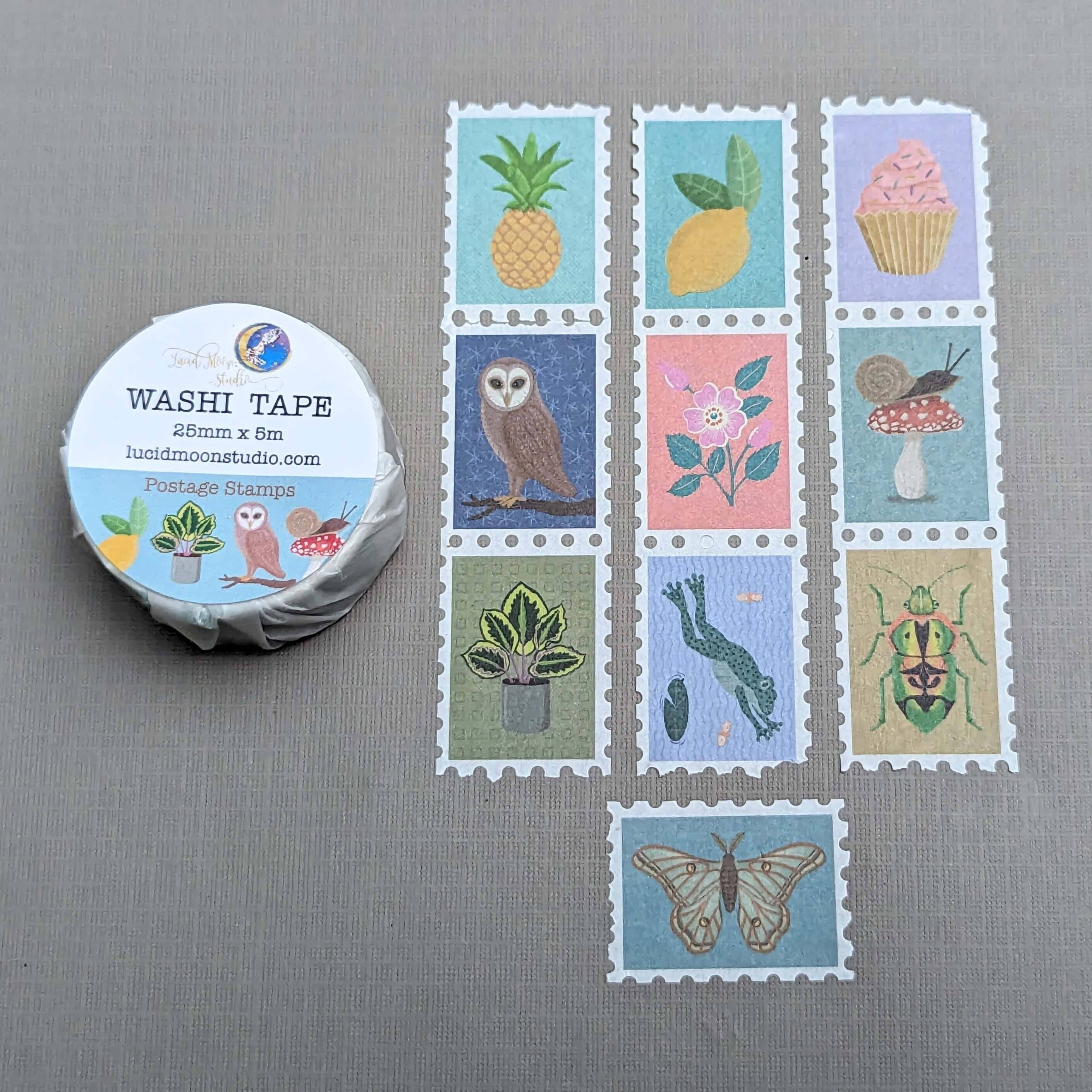 Postage Stamp Washi Tape washi tape Lucid Moon Studio
