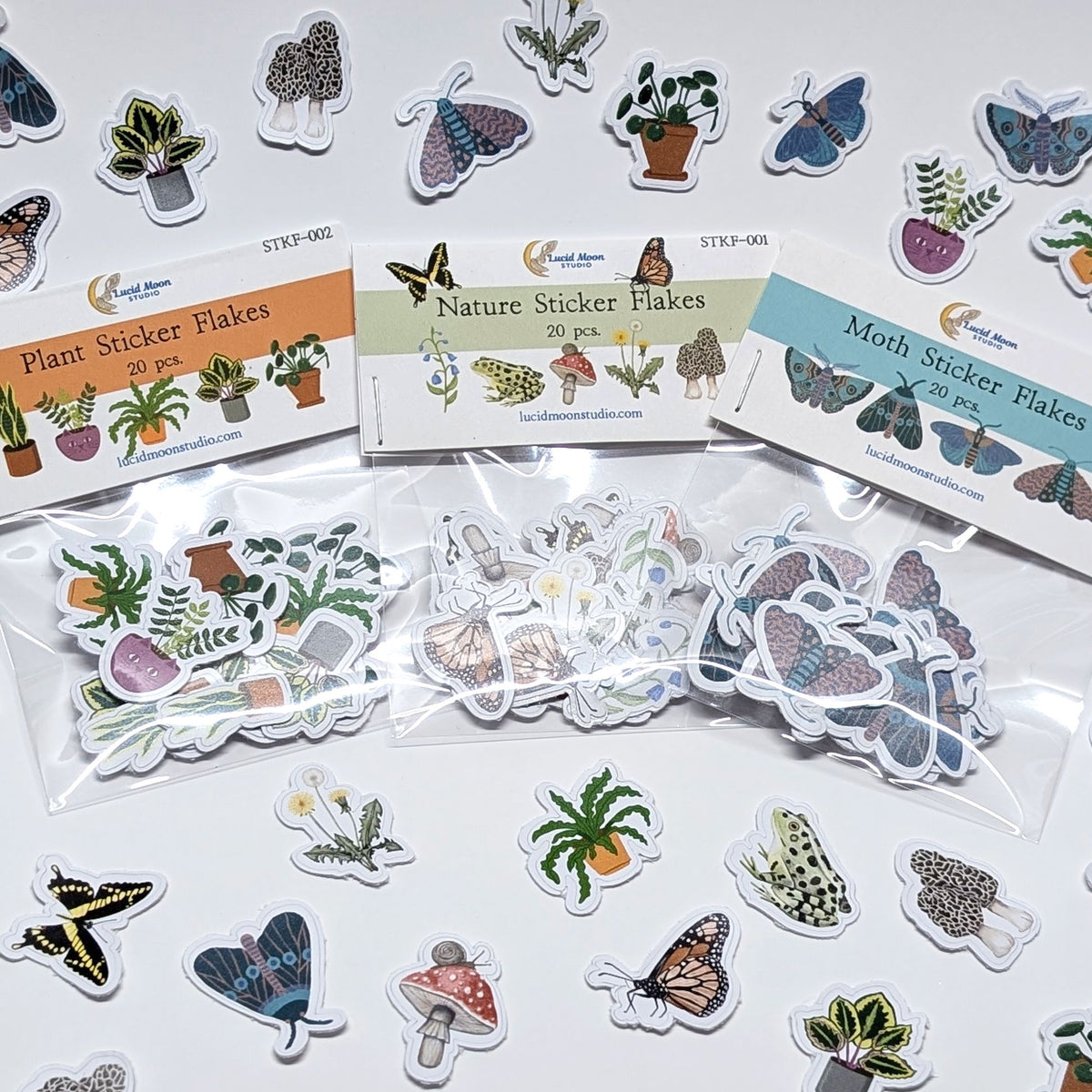 Nature Sticker Flakes stickers Lucid Moon Studio