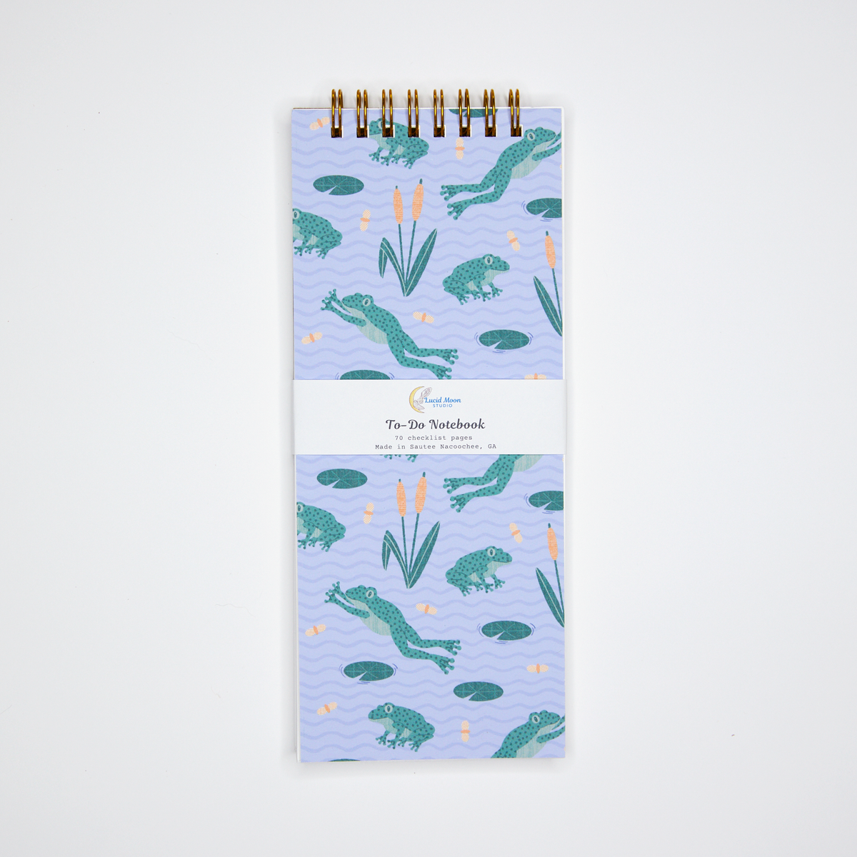 Leap Frogs Top Spiral To-Do List Notebook – Lucid Moon Studio LLC