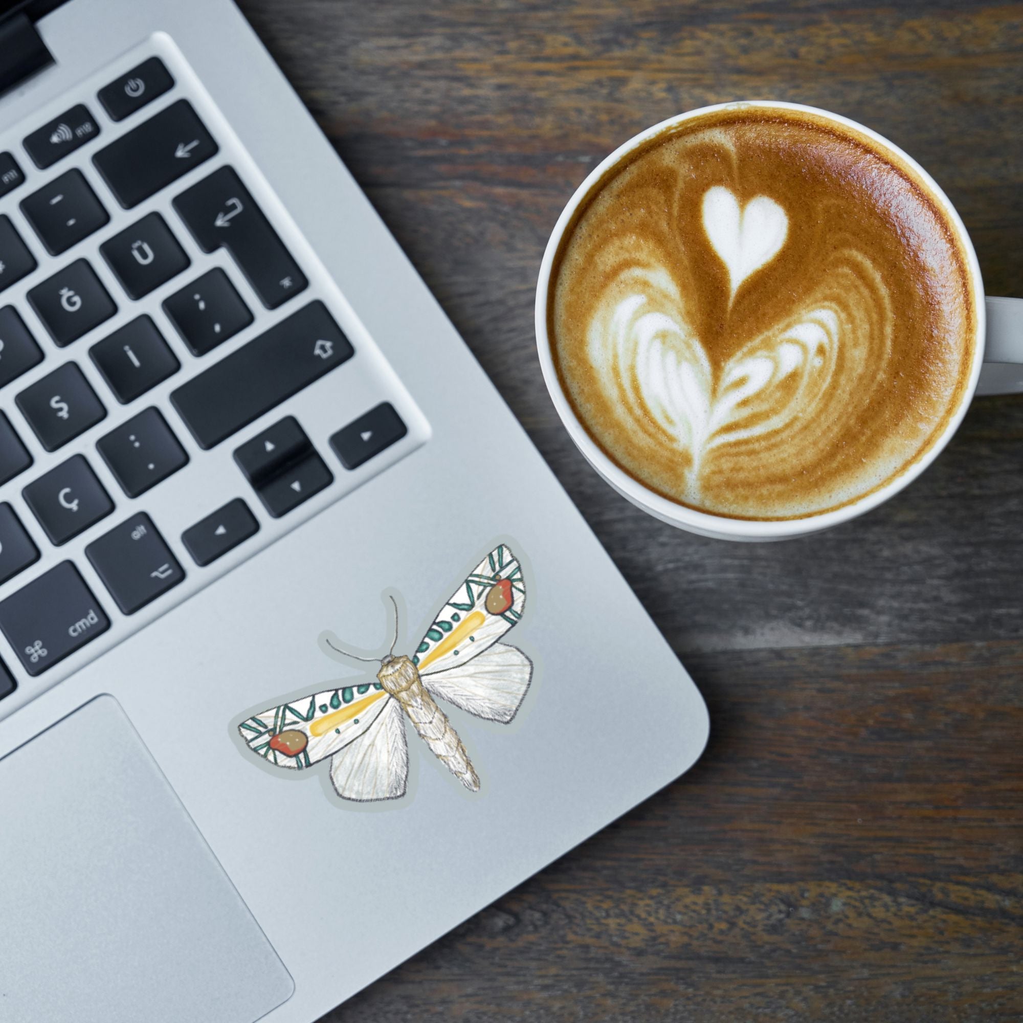 Picasso Moth Vinyl Sticker stickers Lucid Moon Studio LLC