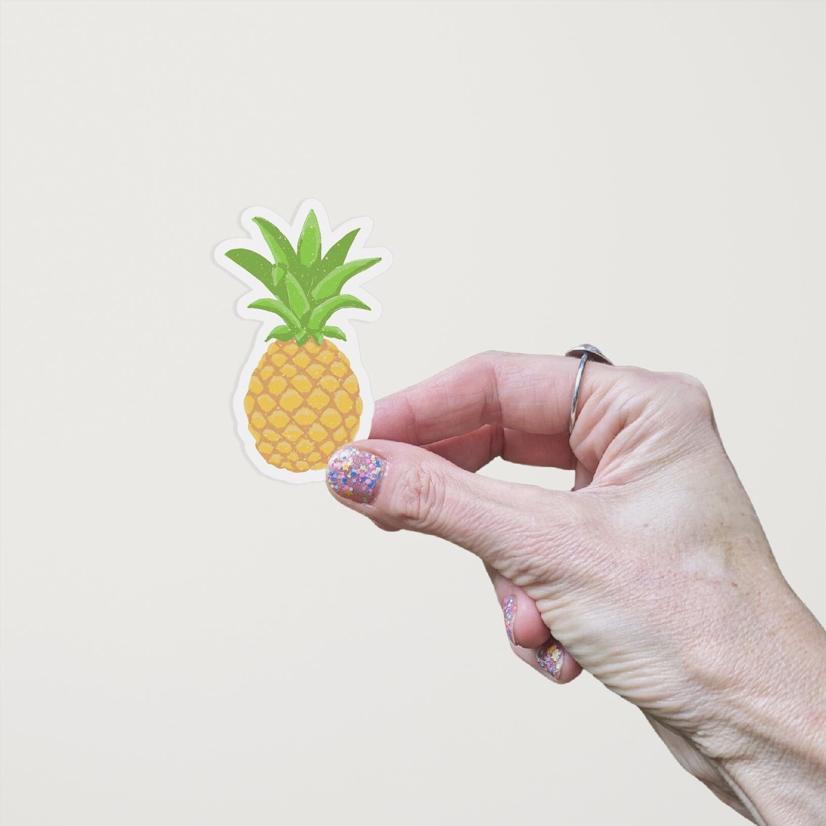 Pineapple Matte Vinyl Waterproof Sticker stickers Lucid Moon Studio