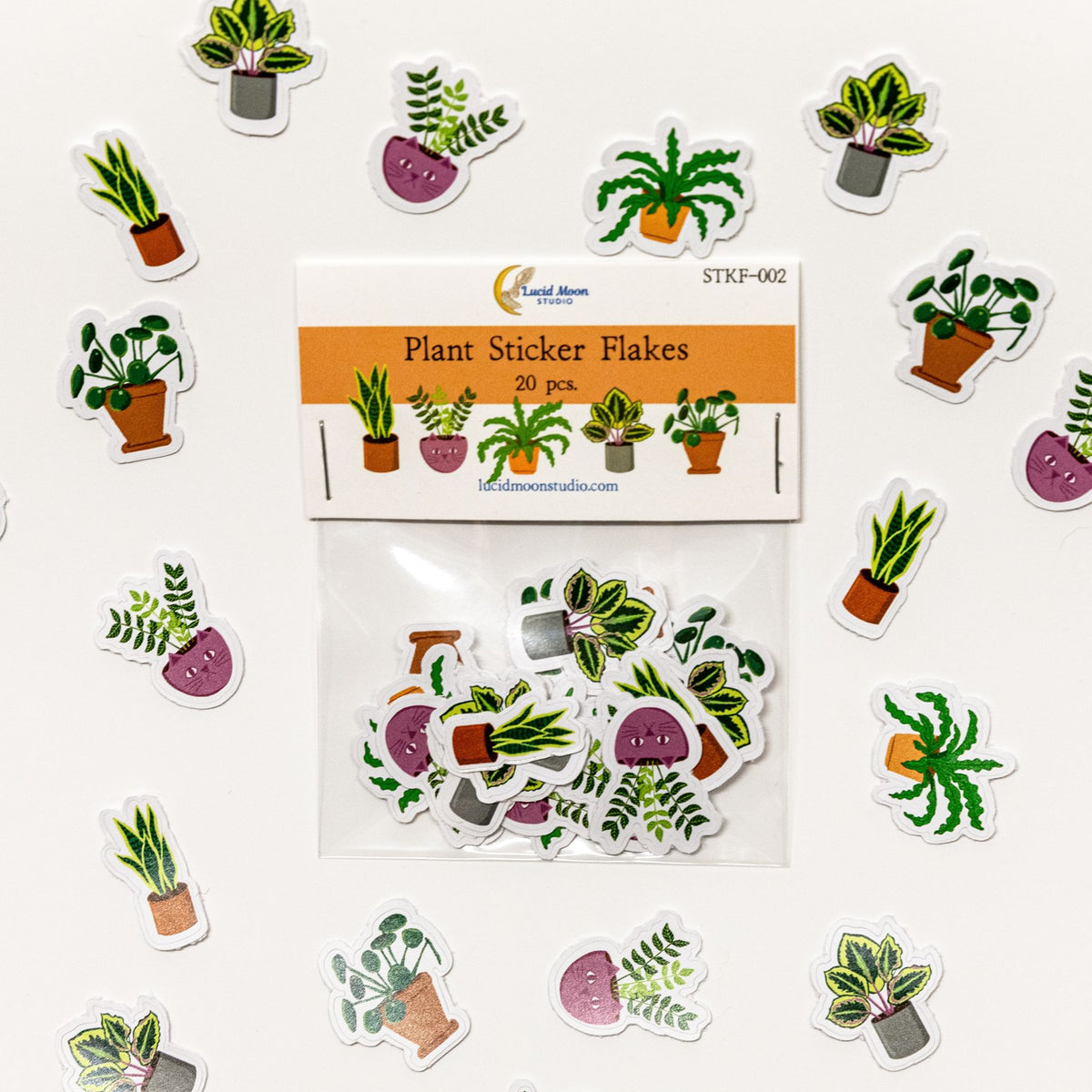 Plant Sticker Flakes stickers Lucid Moon Studio