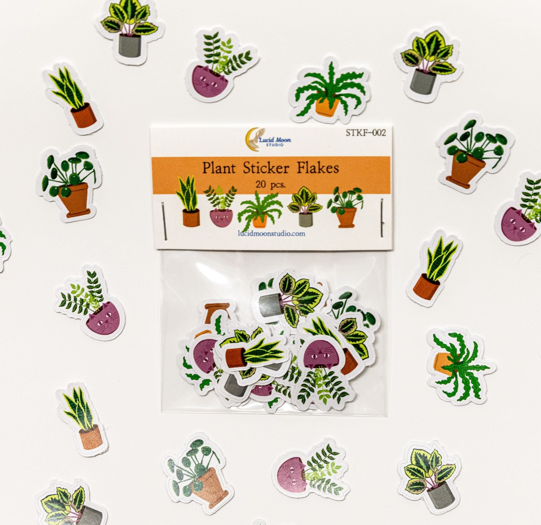 Plant Sticker Flakes stickers Lucid Moon Studio