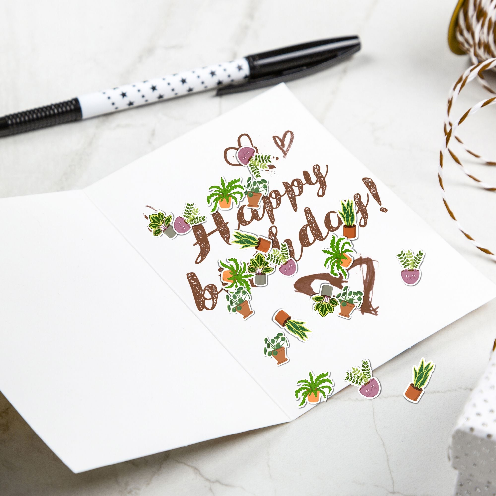 Plant Sticker Flakes stickers Lucid Moon Studio