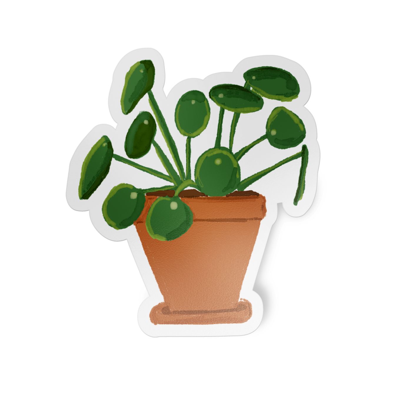 Potted Plants Sticker Pack - 5 Stickers stickers Lucid Moon Studio