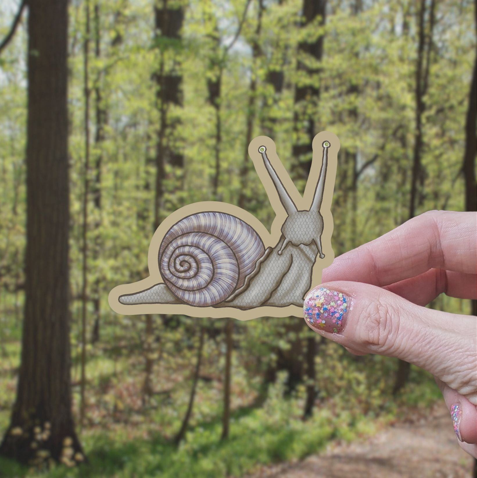 Purple Snail Vinyl Sticker stickers Lucid Moon Studio LLC