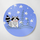 Raccoon in Forest Glossy Vinyl Waterproof Sticker stickers Lucid Moon Studio