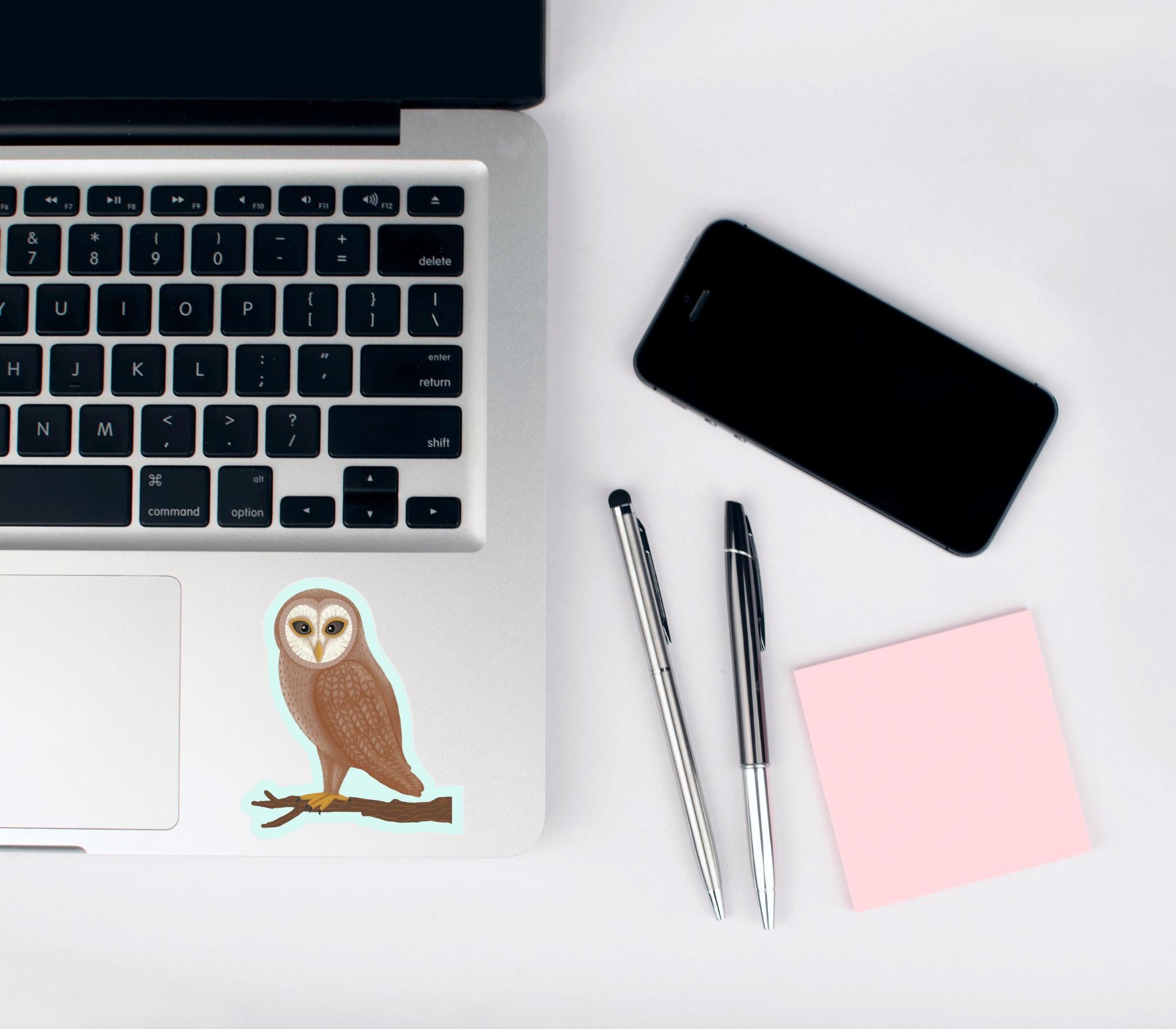 Starry Barn Owl Matte Vinyl Waterproof Sticker stickers Lucid Moon Studio