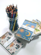 Strawberry Fields Top Spiral Jotter Pocket Notebook Notebooks Lucid Moon Studio