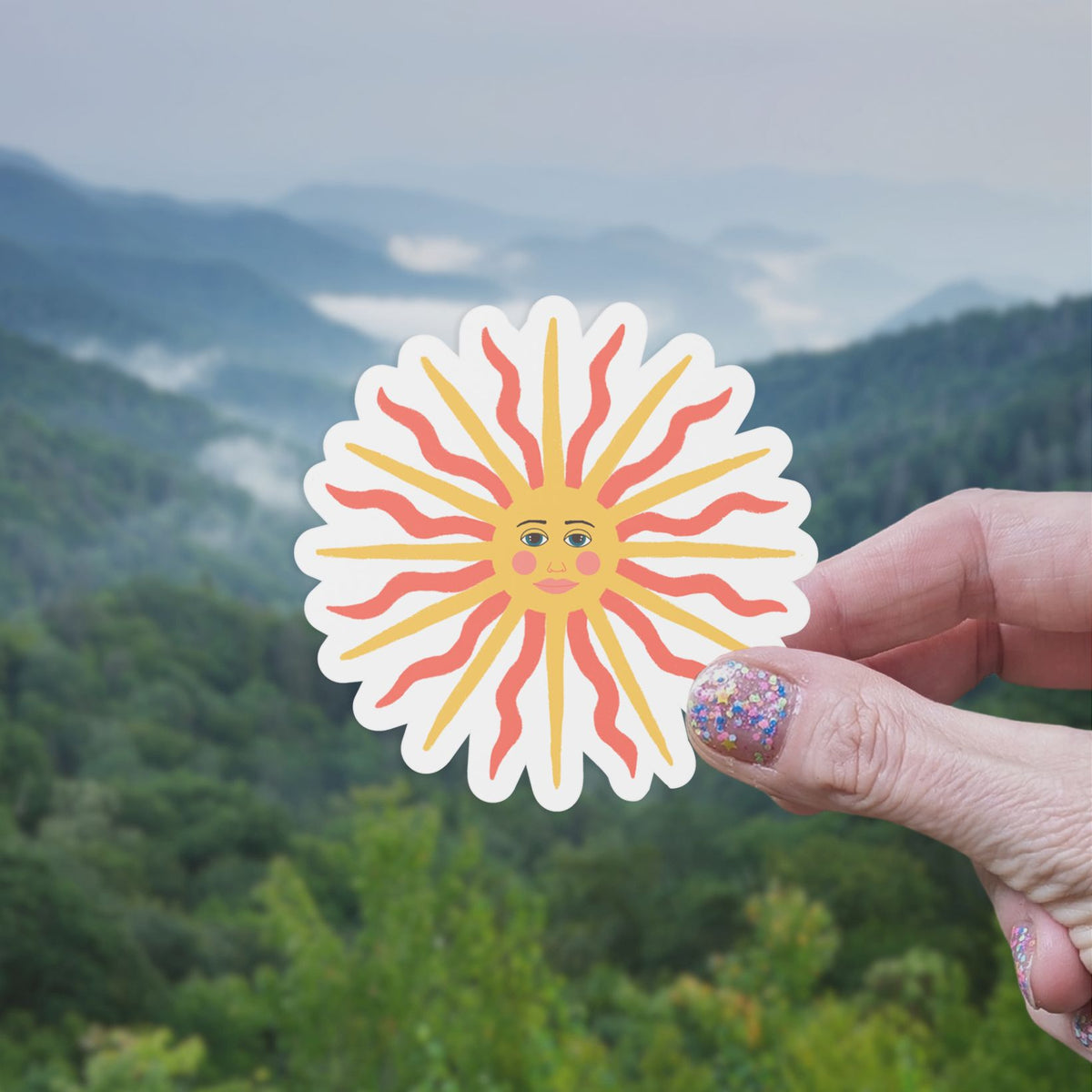 Sun Matte Vinyl Waterproof Sticker stickers Lucid Moon Studio
