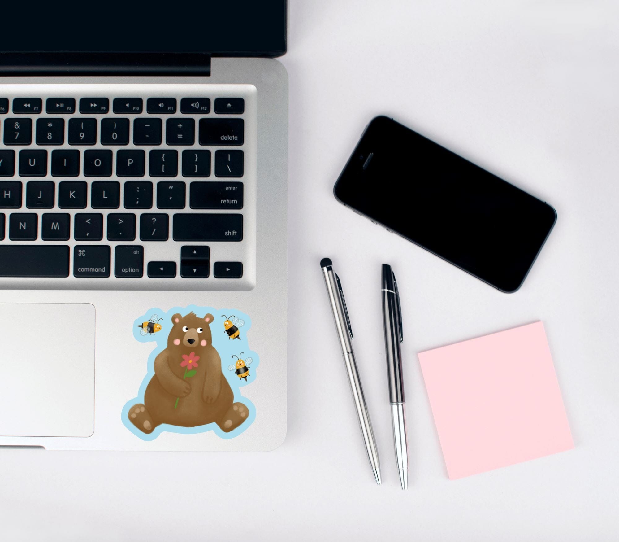 Sweet Bear Matte Vinyl Waterproof Sticker stickers Lucid Moon Studio