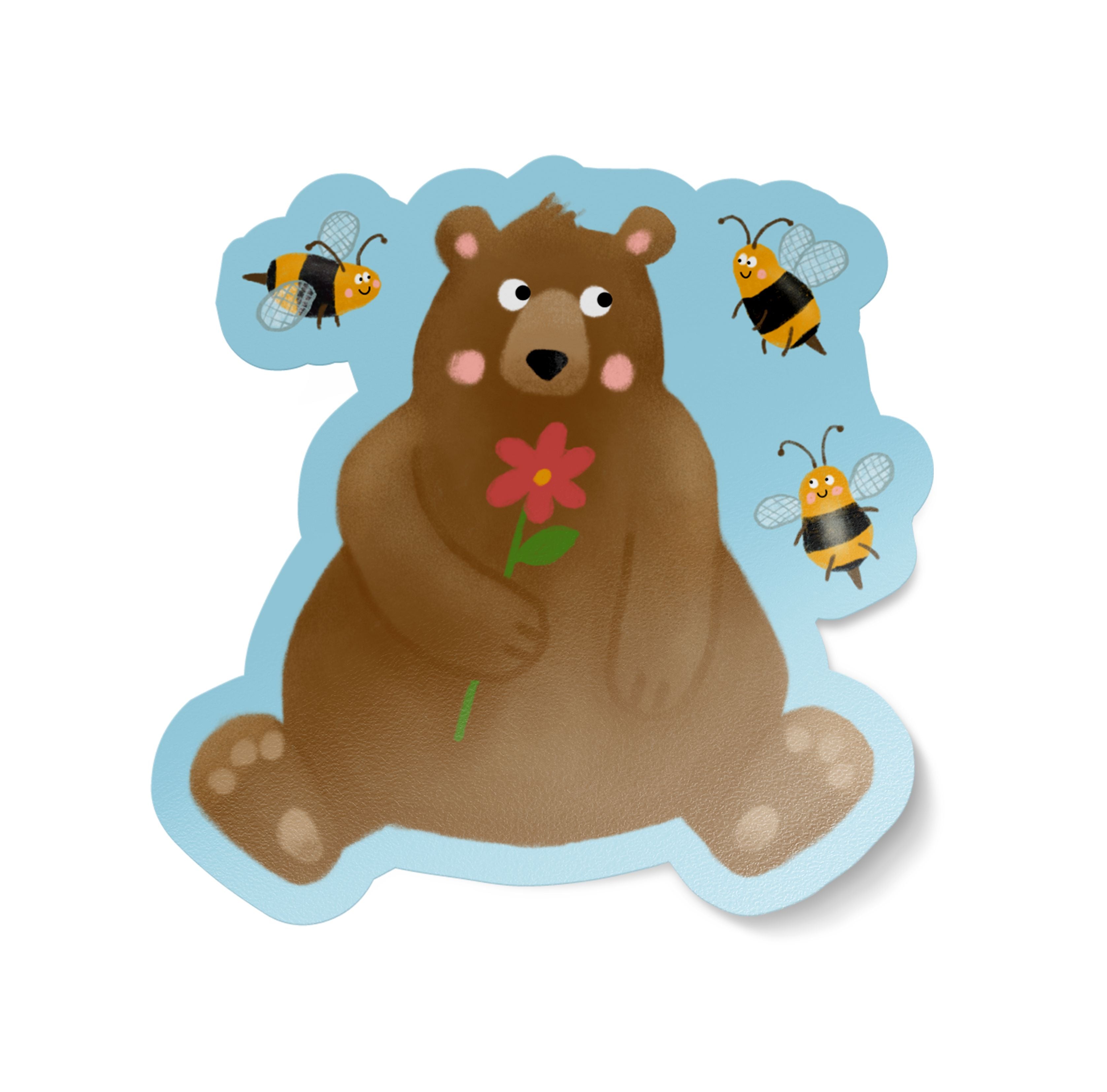 Sweet Bear Vinyl Sticker stickers Lucid Moon Studio