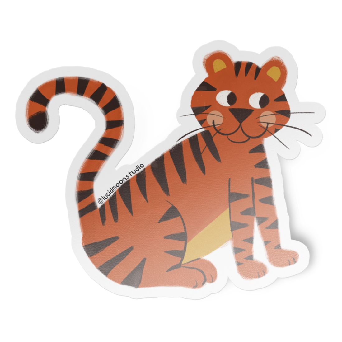 Tiger Waterproof Vinyl Sticker stickers Lucid Moon Studio