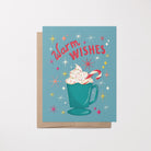 Warm Wishes Hot Cocoa Holiday Greeting Card Greeting Cards Lucid Moon Studio LLC