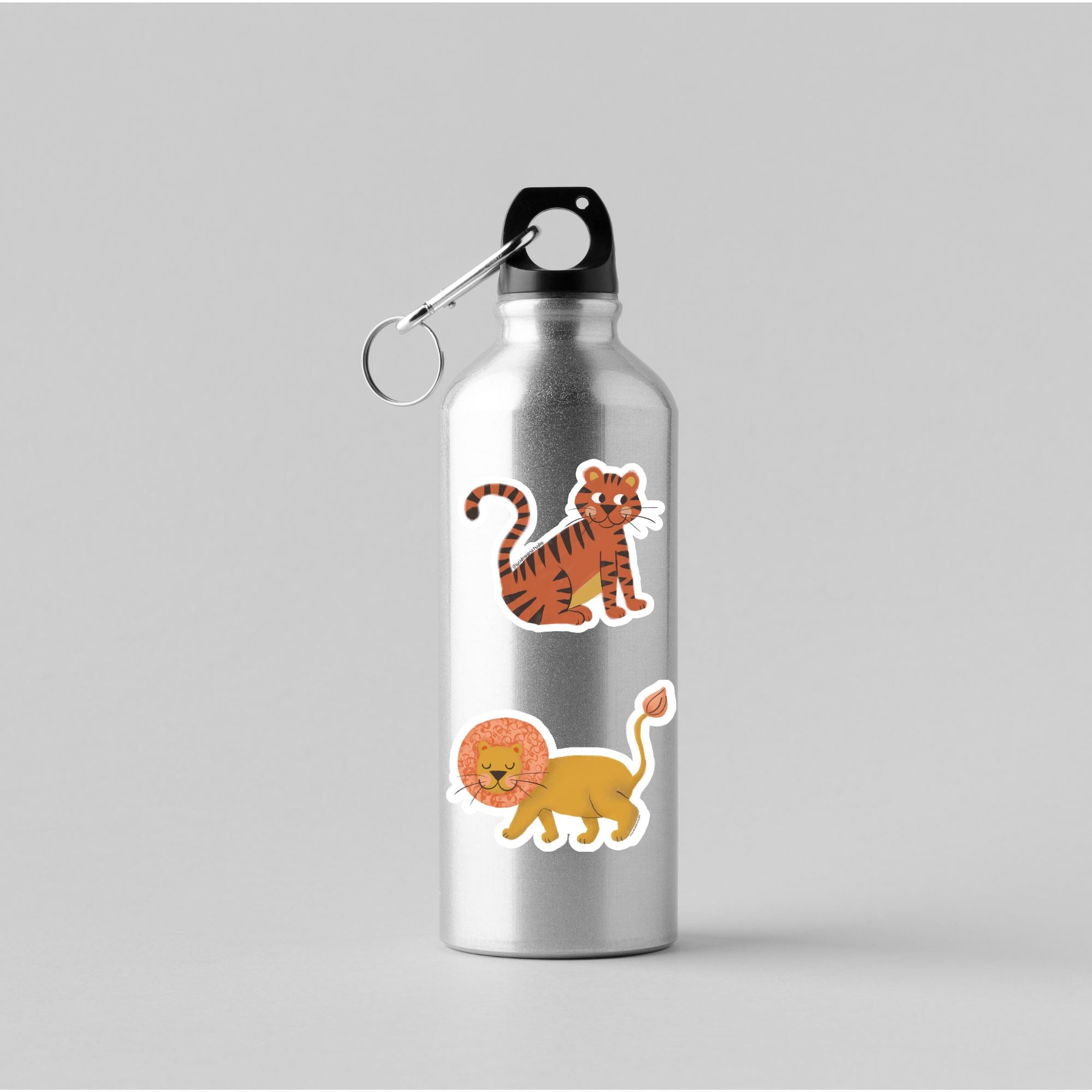 Wild Adventures Friendly Lion Glossy Vinyl Waterproof Sticker stickers Lucid Moon Studio